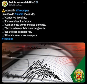 PNP da recomendaciones ante fuerte