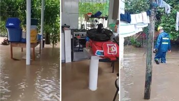 100 viviendas afectadas dejaron inundaciones
