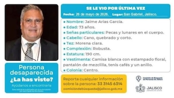 Jaime Arias García, empresario joyero, murió en extrañas circunstancias, su ahijado que lo acompañada no aparece