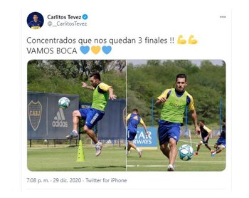 El mensaje de Tevez que