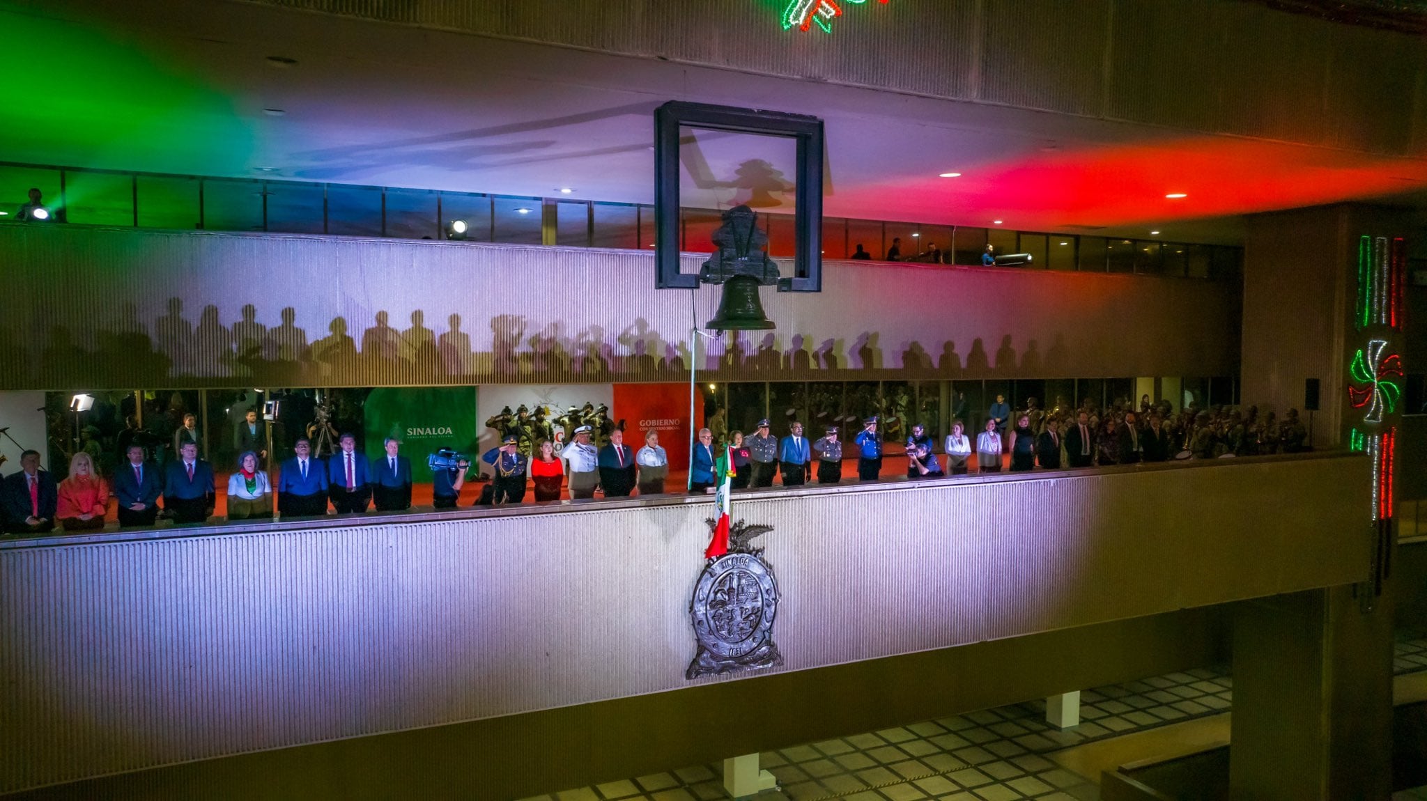 El Grito de Independencia de Sinaloa en el 2024 se realizó pero sin la asistencia de la población civil. (X/@rochamoya_)