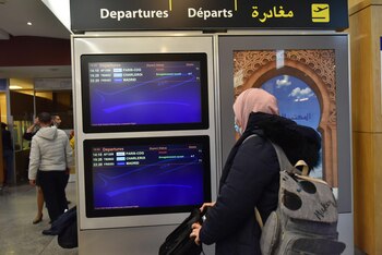 Pasajeros en el aeropuerto de