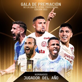 Los nominados a jugador del año de la Liga 1.