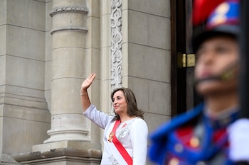 Dina Boluarte se dirige al