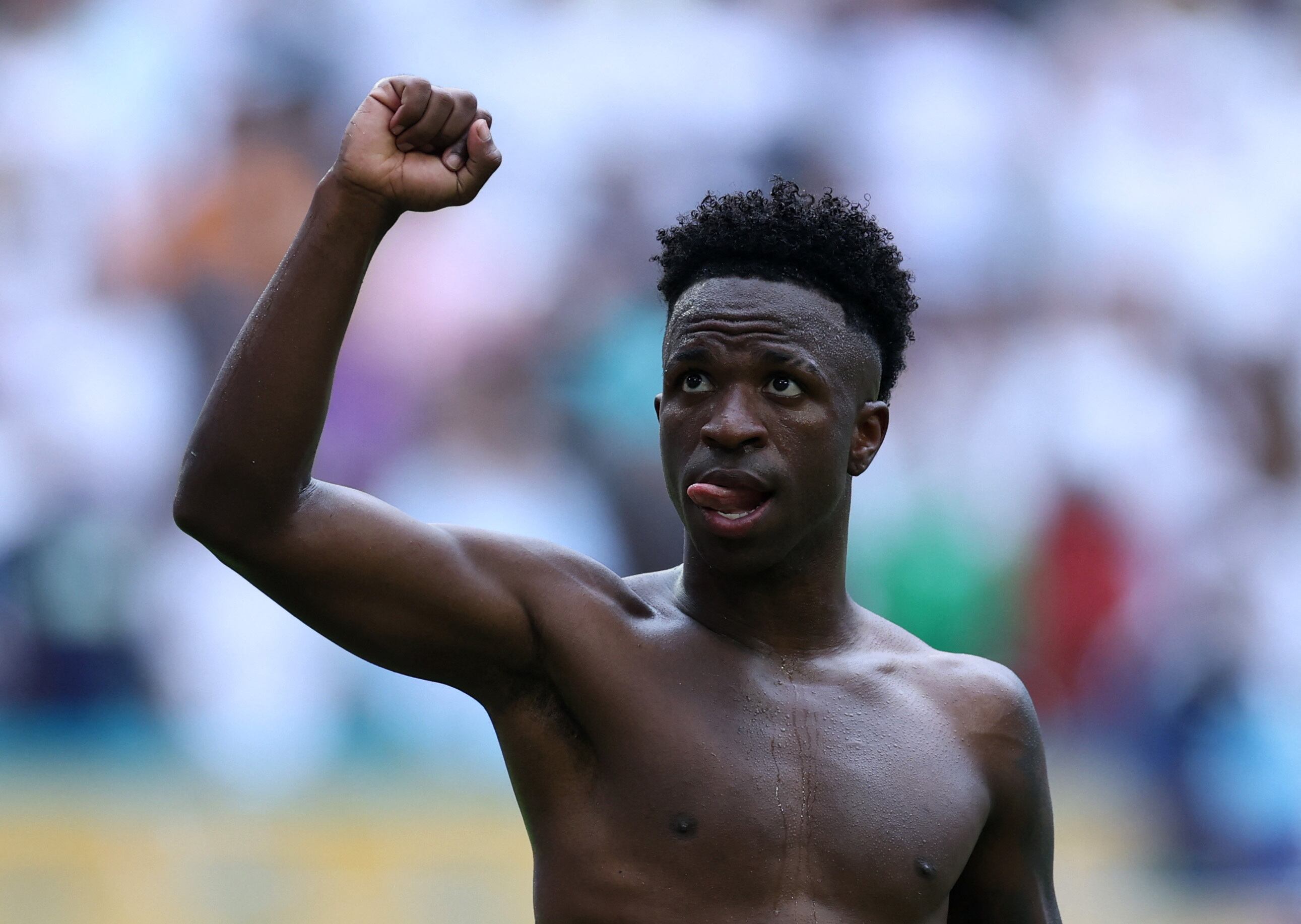 Vini, en el Mundial de Clubes, con el Real Madrid (REUTERS/Hannah Mckay)