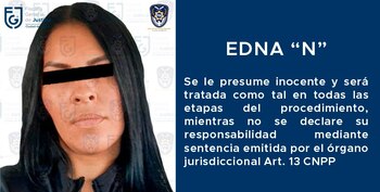 Edna Tais “N” fue capturada