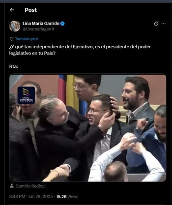 Lina Garrido cuestionó la imagen
