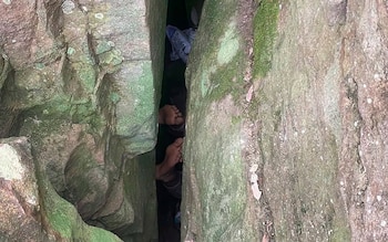 Las fotografías mostraron los pies