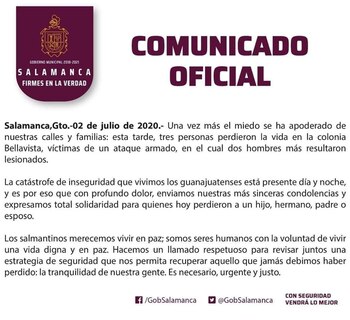 El Gobierno de Salamanca, Guanajuato