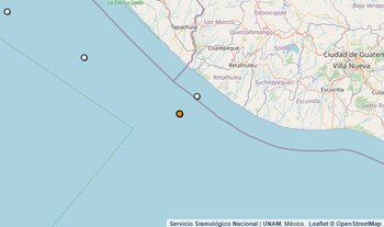 Temblor reportado en Chiapas.
(SSN)