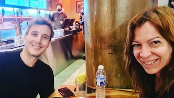 Lizy Tagliani y Sebastián Nebot