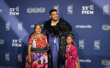 El actor se hizo presente