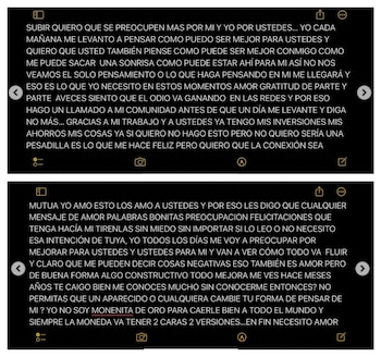 La Liendra, entre lágrimas, dedica carta a sus seguidores: “Necesito amor, necesito mensajes bonitos”