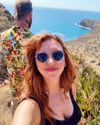 Regina Blandón en una de