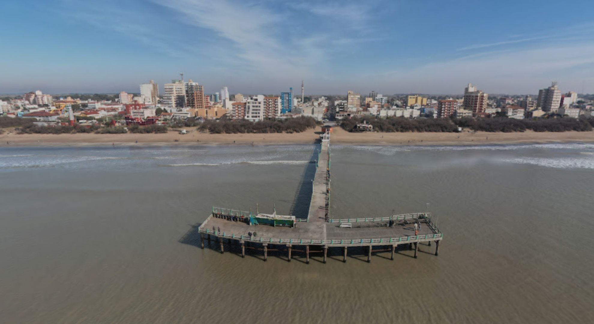 La zona por donde nadaba la pareja, previo a ser arrastrados por la corriente