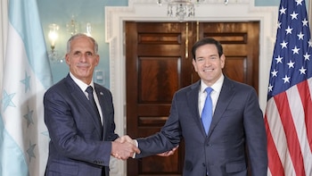 Rubio recibe a Asfura en