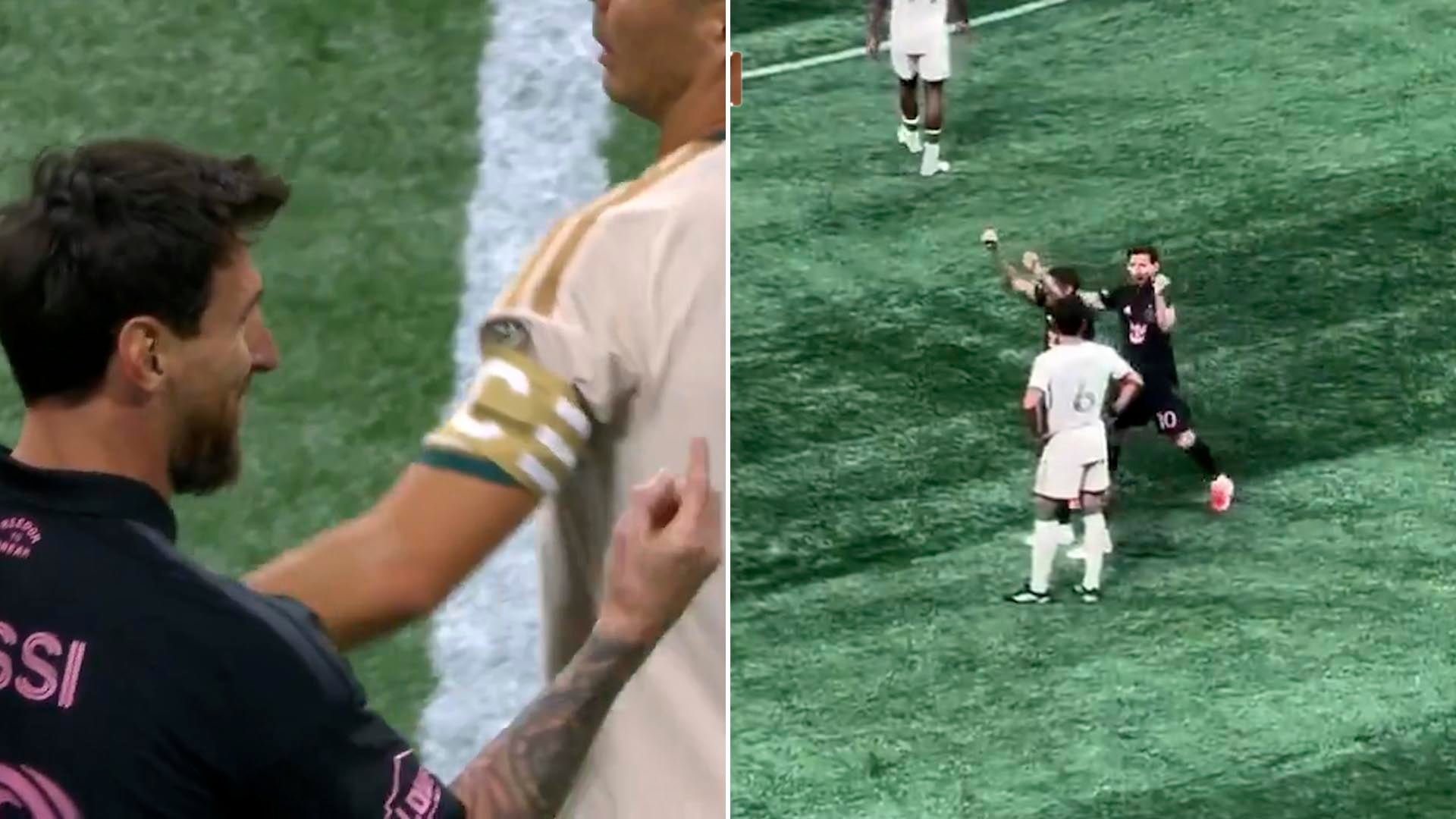 El gesto de Messi contra un ex Boca tras uno de sus goles y su reacción junto a la de Rodrigo De Paul en un festejo en el triunfo del Inter Miami