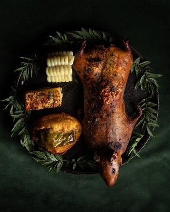 Plato de cuy relleno andino
(Foto: