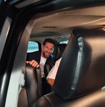 Lionel Messi aterrizó en la