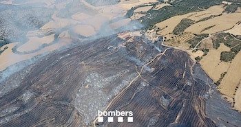 Incendio Torrefeta i Florejacs. (Bombers Generalitat de Catalunya)