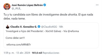 José Ramón López Beltrán respondió