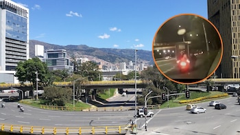 Mujer en moto fue víctima de robo en el intercambio de la avenida Ferrocarril en Medellín