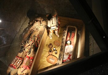 Reconstrucción de la cámara funeraria