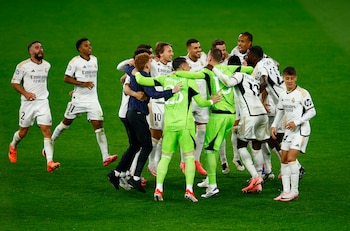 Los jugadores del Real Madrid