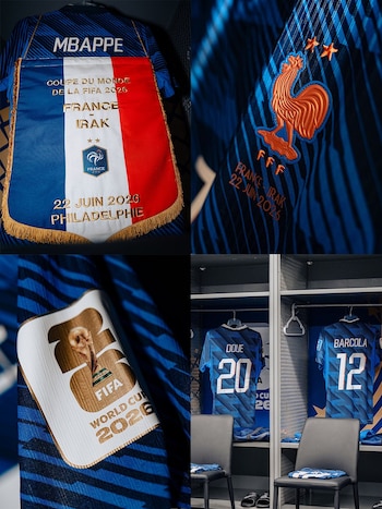 Así está el vestuario de Francia (X: @equipedefrance)