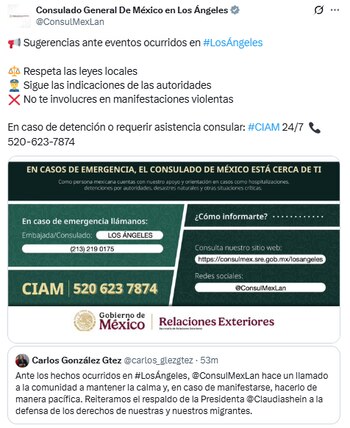 La SRE, a través del