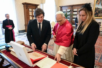 El encuentro de Javier Miei con el Papa León XIV