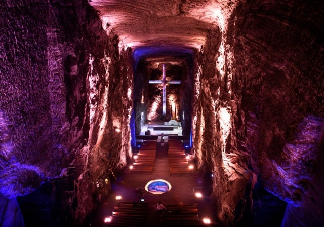 La pareja contempló celebrar su unión religiosa en la Catedral de Sal de Zipaquirá - crédito Catedral de Sal