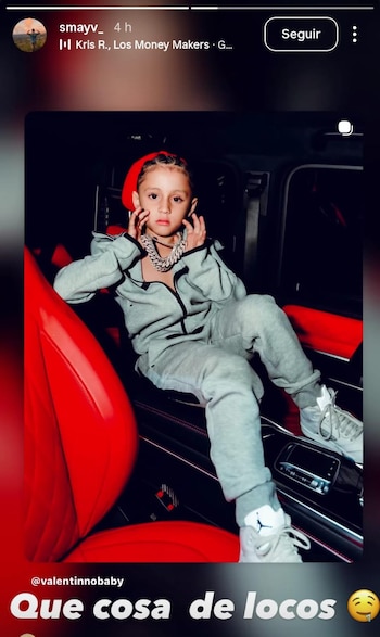 SMAYV también compartió la publicación de Valentino en sus historias y sumó otra reacción sobre el cambio de imagen - crédito smayv_ / Instagram