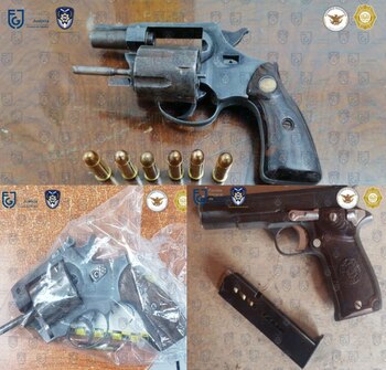 Una de las armas era