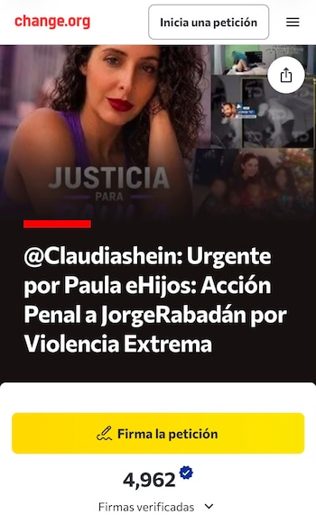 Hasta el momento la petición acumulaba caso 5 mil firmas. Crédito: Change.org