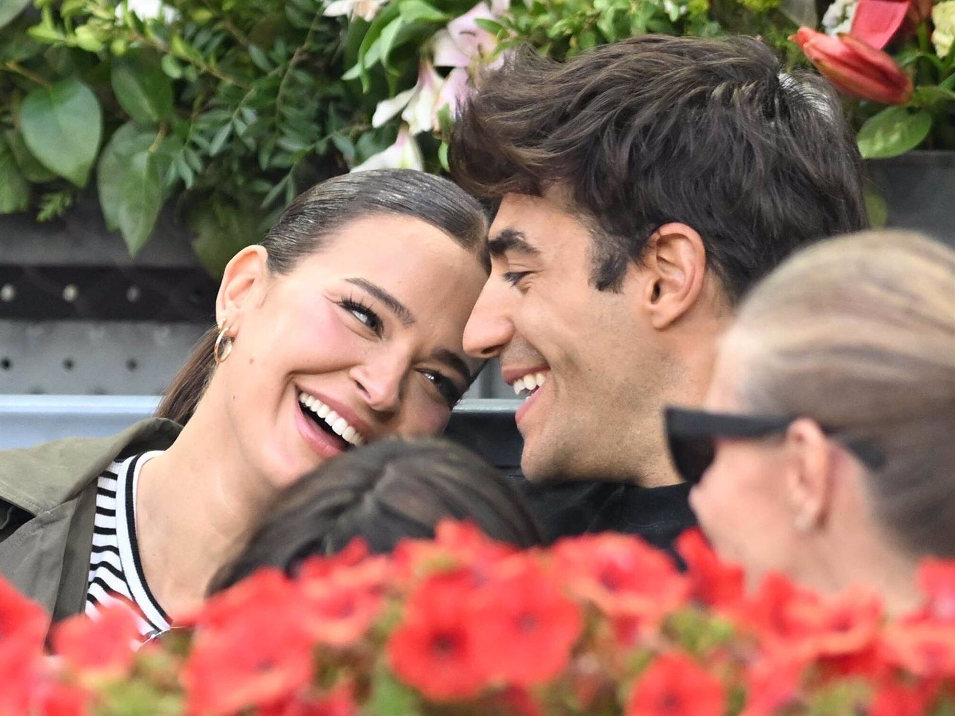 Laura Escanes y Joan Verdú en el Mutua Madrid Open, a 02 de mayo de 2025. (Europa Press)