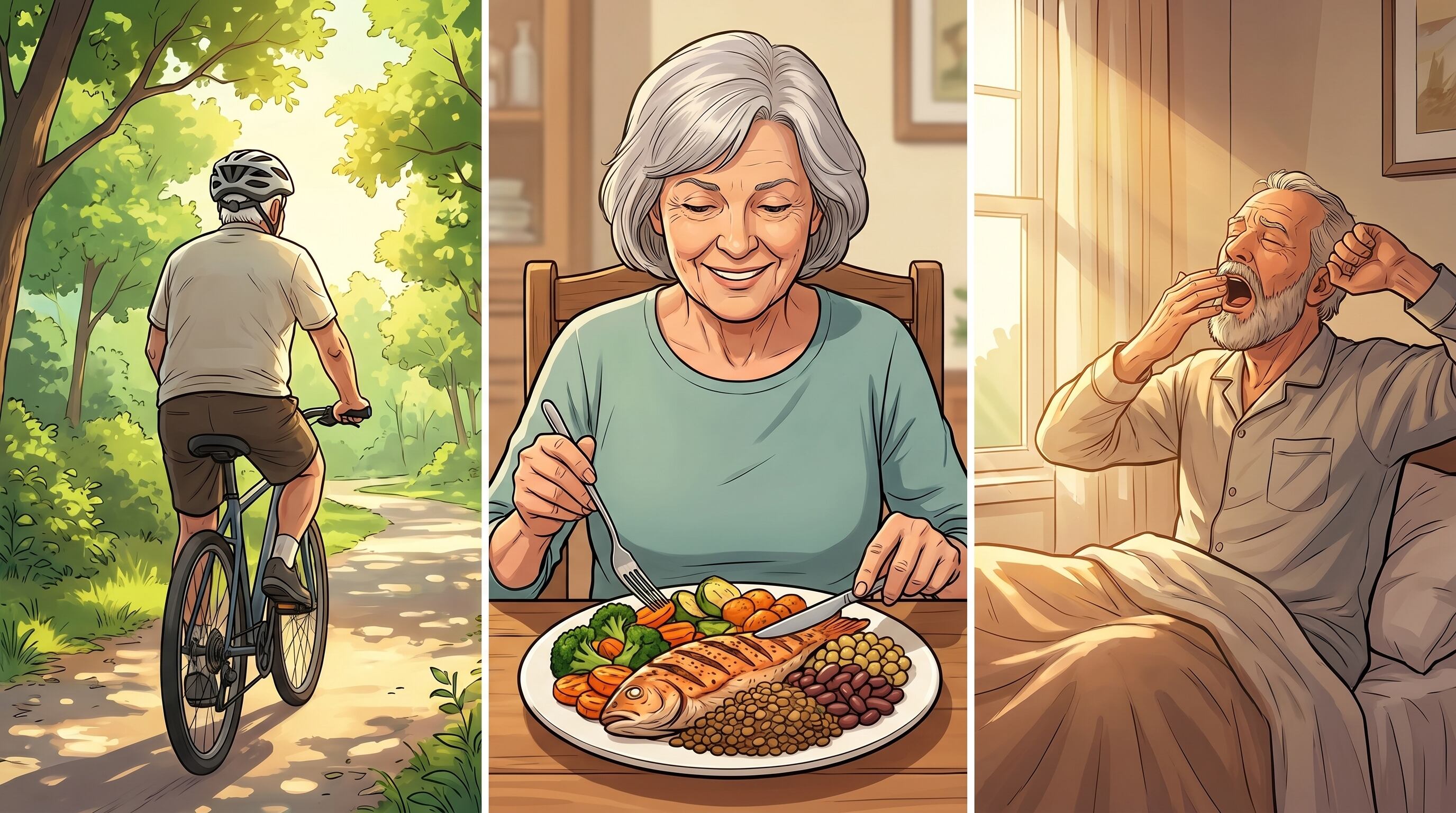 Según su testimonio, el cambio alimentario se vinculó con menos fatiga, menos niebla mental y un regreso posterior a la bicicleta (Imagen Ilustrativa Infobae)