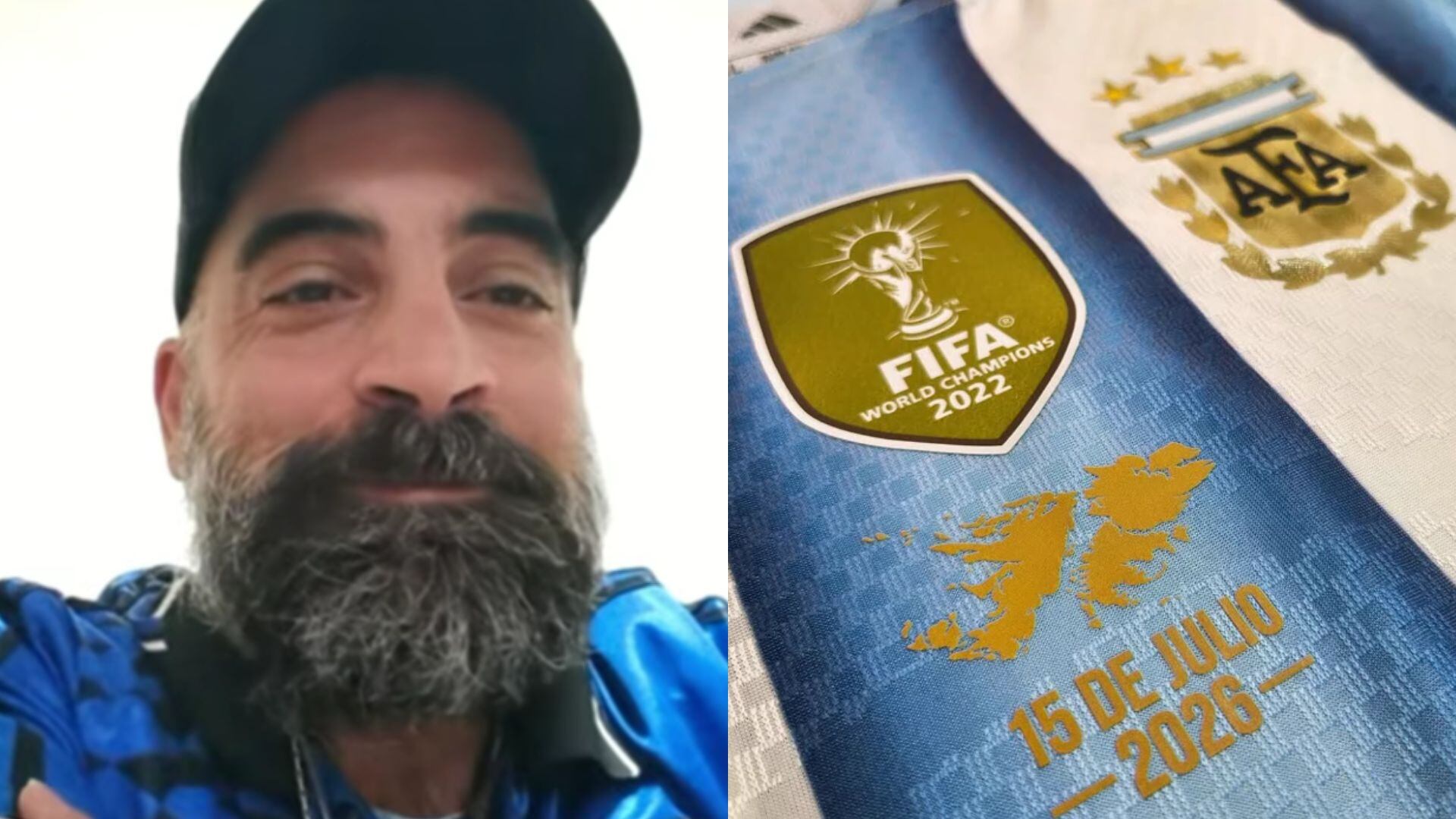 Malvinas en la camiseta: un local de Berazategui estampa gratis la silueta de las islas tras el triunfo ante Inglaterra