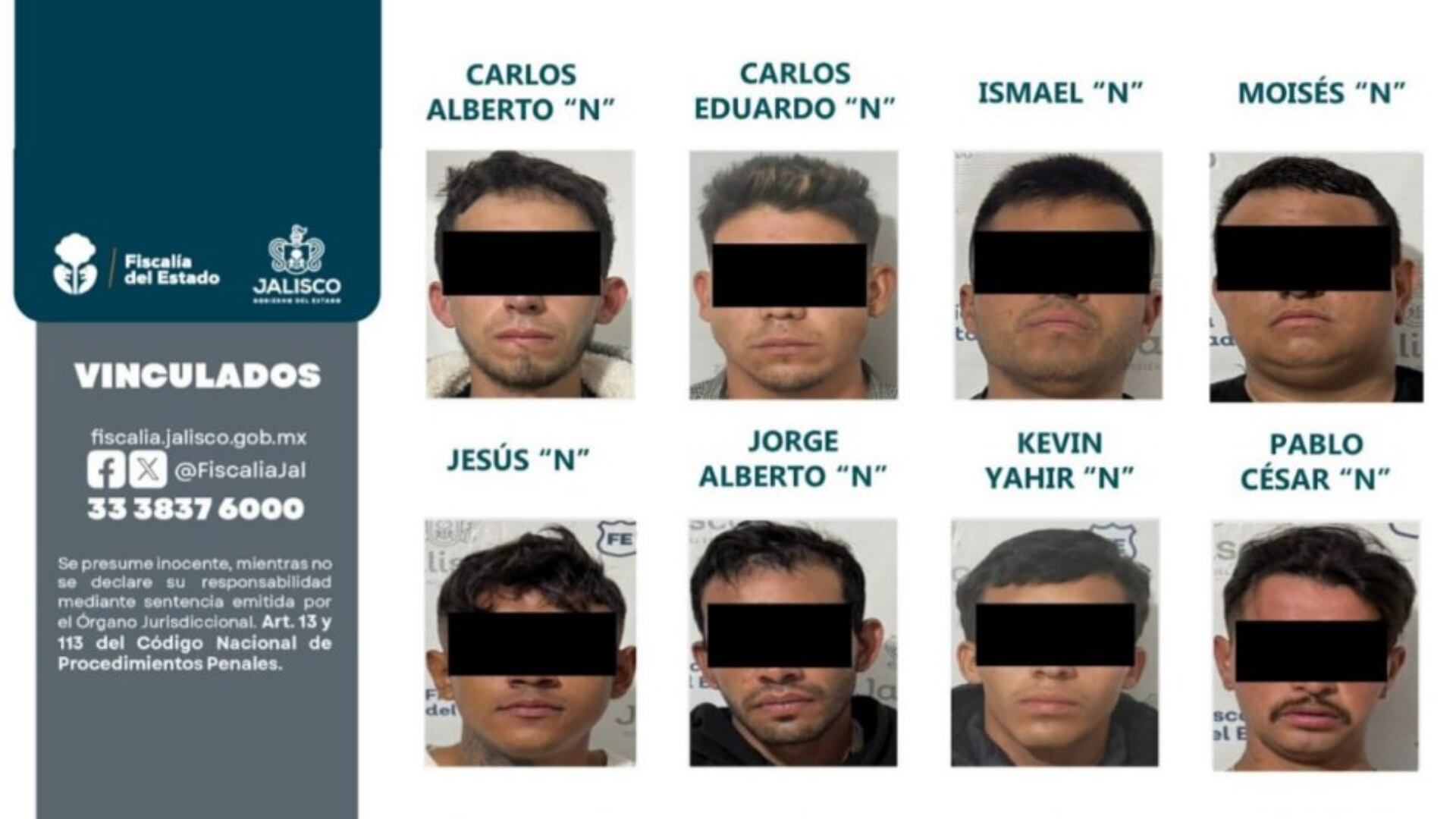 Las autoridades informaron que su detención fue realizada el pasado 9 de febrero en Jalisco. Crédito: FGE Jalisco