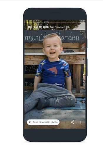 Se verán las fotos cinemáticas