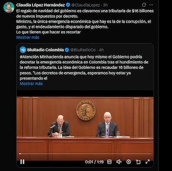 Claudia López afirmó que Petro