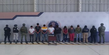 De los 12 detenidos, ocho