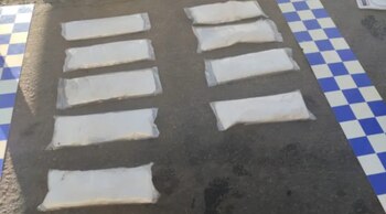 La cocaína secuestrada a la