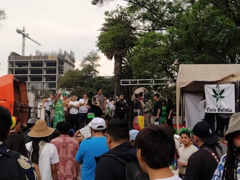 Durante el mitin se pudo