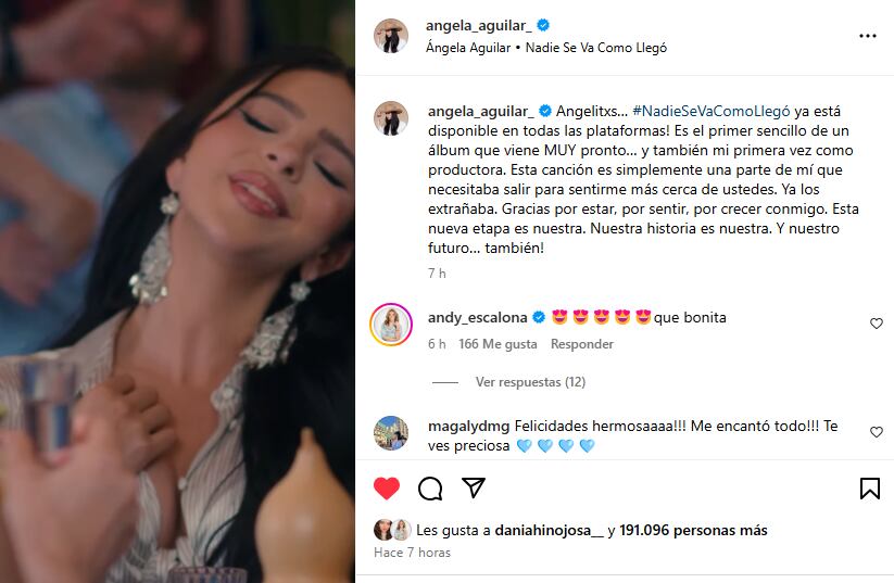 (Instagram: @angela_aguilar_ / Captura de pantalla)
