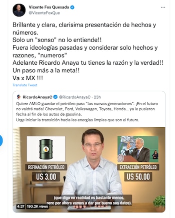 Fox - Anaya - Twitter