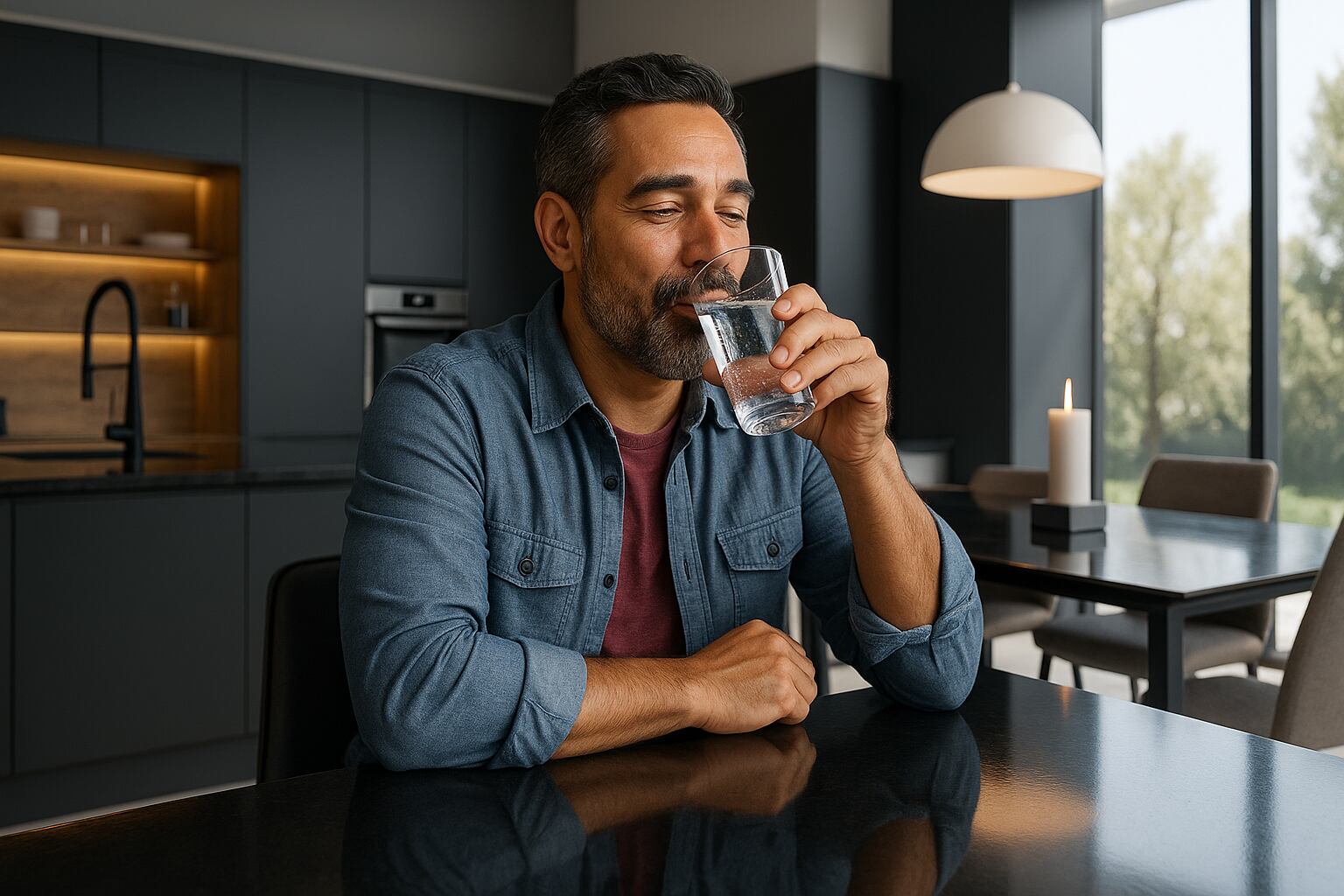 La hidratación adecuada y la reducción de bebidas azucaradas son claves para la salud metabólica y prostática tras los 50 años (Imagen Ilustrativa Infobae)