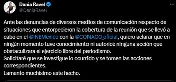 La consejera lamentó la información