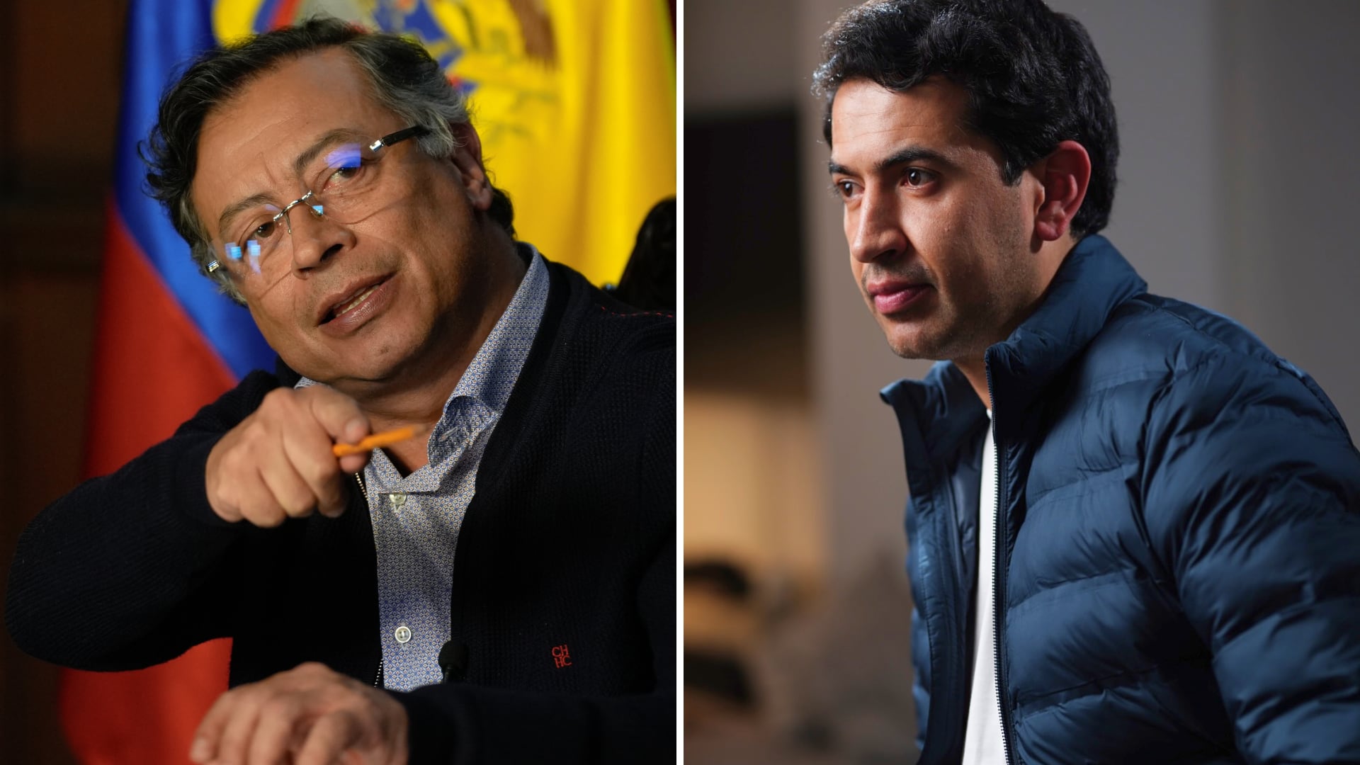 El intercambio entre el presidente Gustavo Petro y el congresista electo Daniel Briceño reactivó el debate sobre el rumbo de la educación en Colombia - crédito Presidencia - Daniel Briceño/Presidencia
