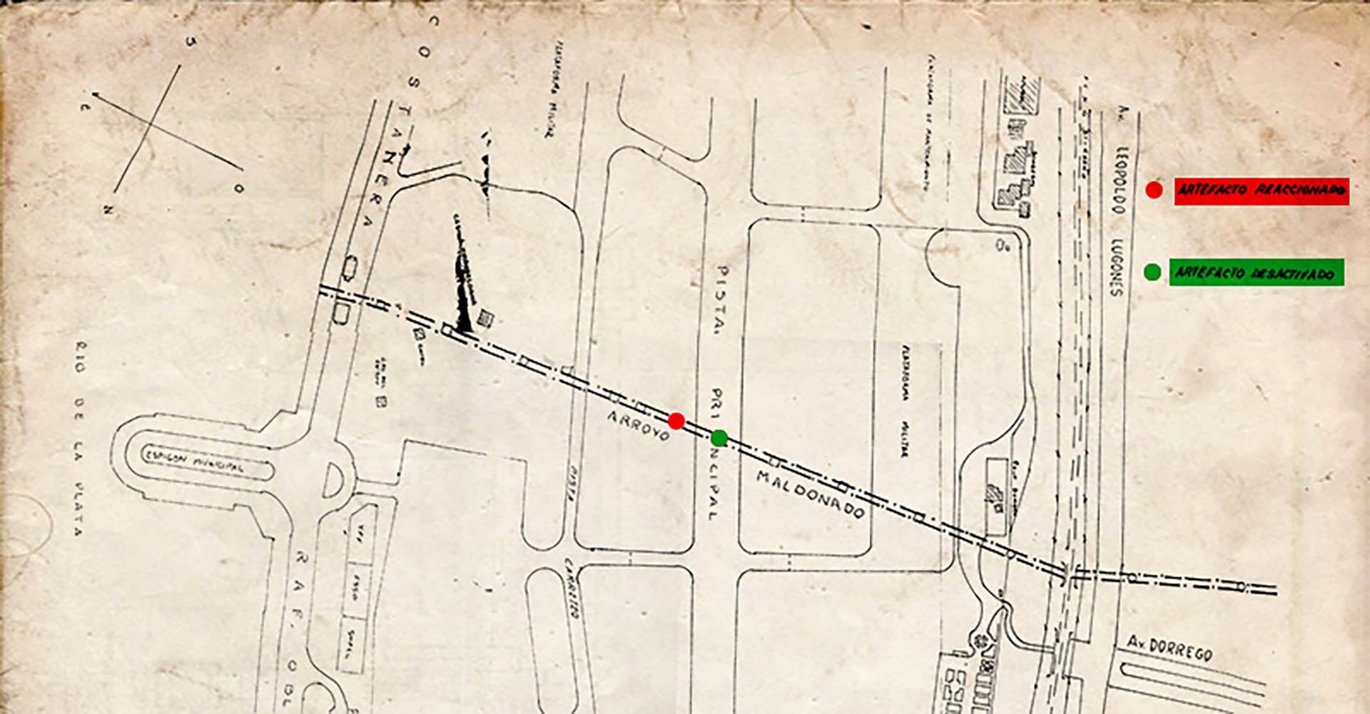 Plano del Arroyo Maldonado